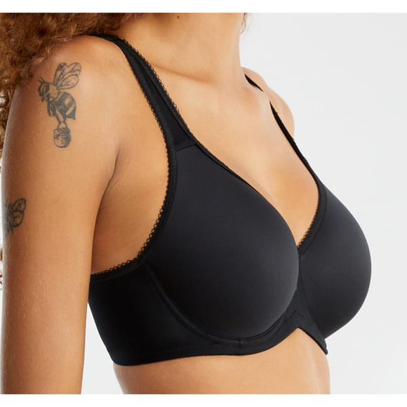 WACOAL 40DD Basic Beauty Spacer T-Shirt Bra | Black | 853192 NEW - Picture 4 of 5